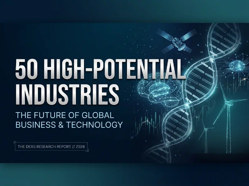 Featured image of post 50 High-Potential Industries (2025–2040): Technologies, Markets, and Growth